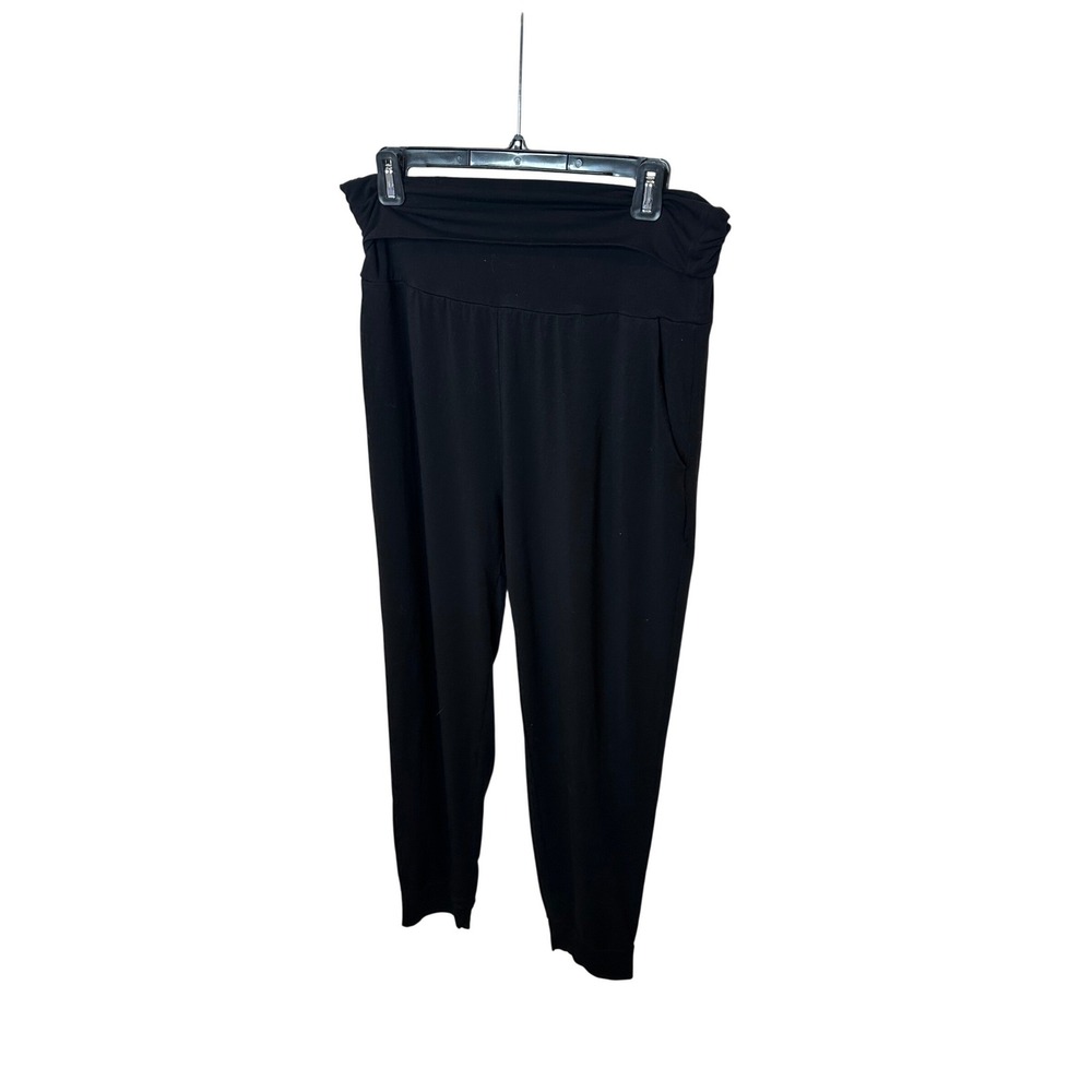 Hatch Womens Black over under easy Pants Size Medium/2